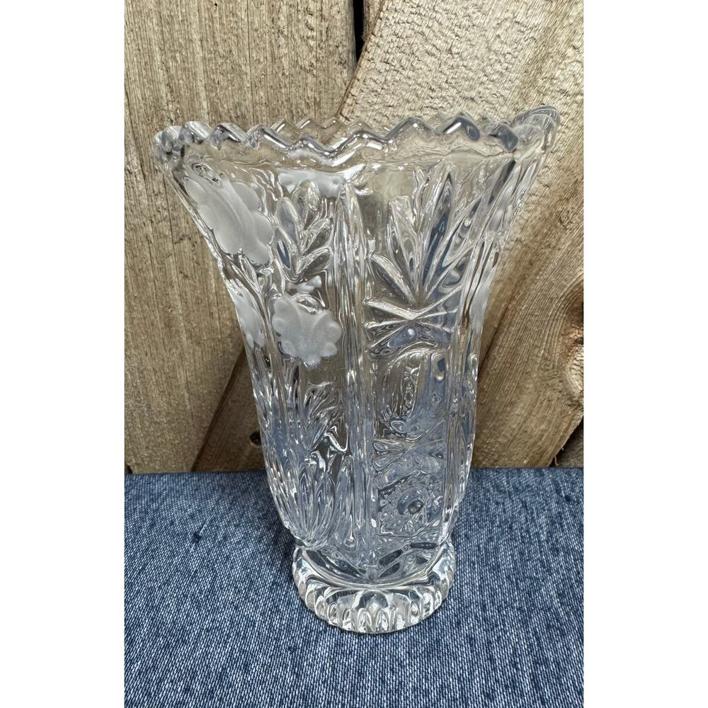 Vintage Anna Hutte Bleikristall Lead Crystal Bud Vase Made In W. Germany 24%